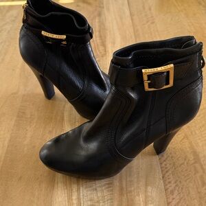 Tory Burch Melrose Ankle Boot Women's 8 M Black Leather GUC